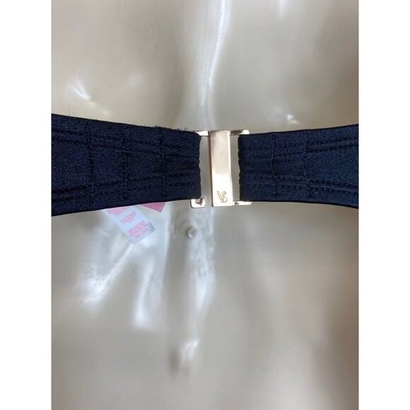 Victoria's Secret black push up caged harness stappy swim top bra 32DD - Picture 8 of 10